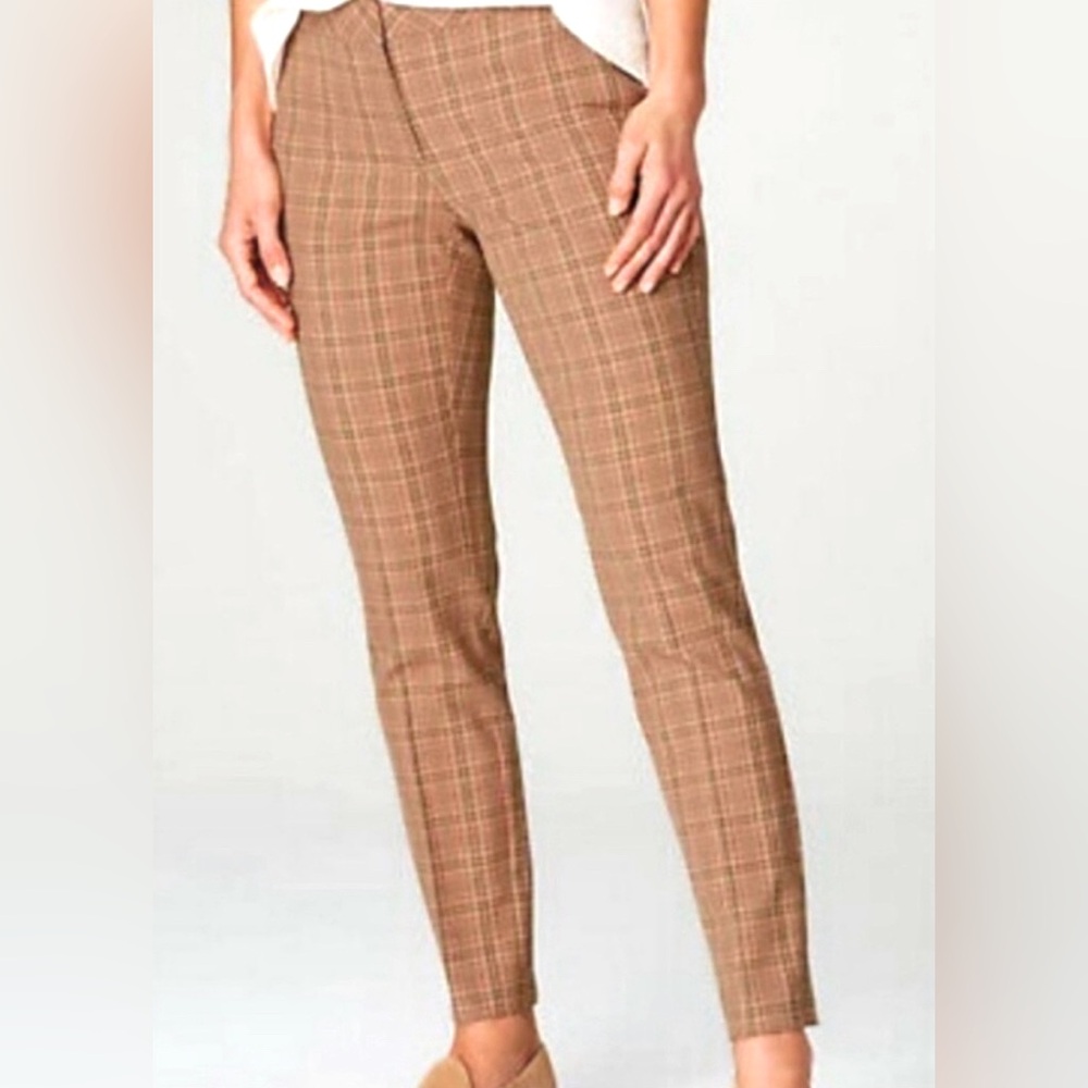 J.Jill. Premium BiStretch Ankle Pant. 12P. Tan.
